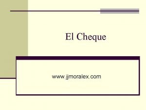 Cheques causales