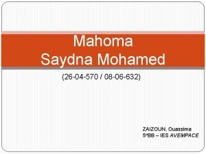 Mahoma Saydna Mohamed 26 04 570 08 06