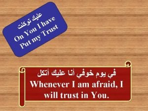 In god i will praise his word In god i will praise his word