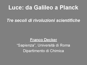 Legge di planck