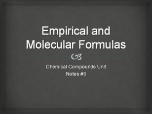 Cho molecular formula
