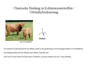 Hybridisierung methan