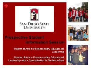 Prospective Student Information Session Master of Arts in