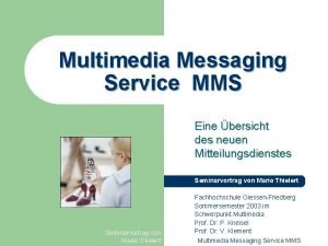 Multimedia messaging service center