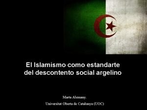 El Islamismo como estandarte del descontento social argelino