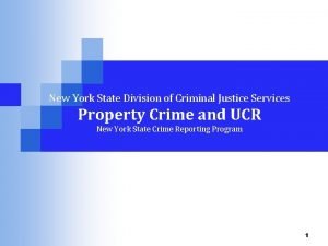 New york state division of criminal justice services