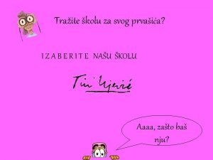 Hvala na pažnji