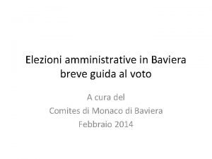 Elezioni amministrative in Baviera breve guida al voto