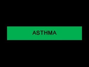 Non atopic asthma