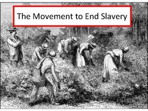 The Movement to End Slavery I Abolition A