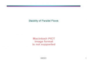 Stability of Parallel Flows 332021 1 Analysis by