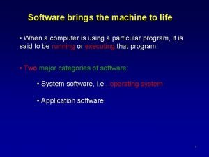 Software brings computer hardware life how