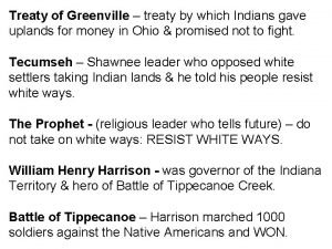 Treaty of Greenville treaty by which Indians gave