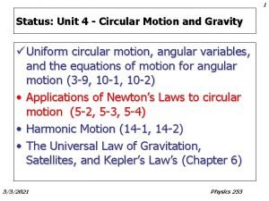 Non uniform circular motion examples