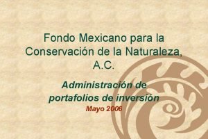 Fondo Mexicano para la Conservacin de la Naturaleza