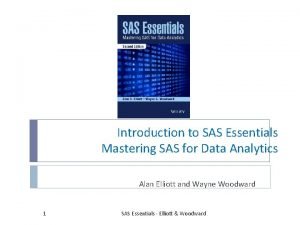 Introduction to SAS Essentials Mastering SAS for Data