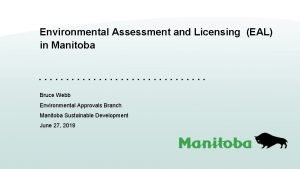 Environmental approvals branch manitoba