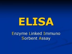 ELISA Enzyme Linked Immuno Sorbent Assay ELISA Metoda