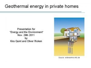 Geothermal energy presentation