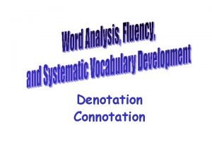 Denotations examples