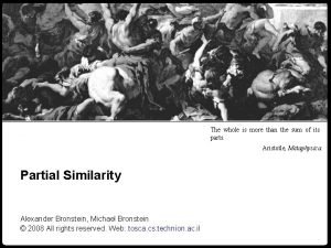 Numerical geometry of nonrigid shapes Partial similarity 1