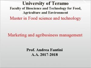 University of teramo