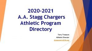 Stagg chargers