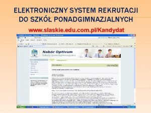 Elektroniczny system rekrutacji