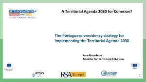Territorial agenda 2030
