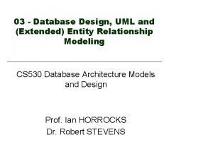 Database design uml