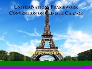 UNITED NATIONS FRAMEWORK CONVENTION ON CLIMATE CHANGE COP