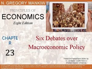 N GREGORY MANKIW PRINCIPLES OF ECONOMICS Eight Edition