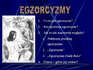 Egzorcyzm definicja