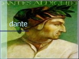 Dante alighieri origini
