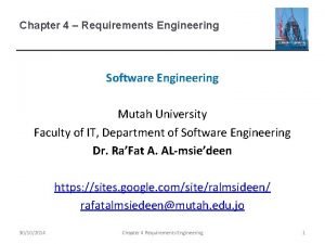 Structured specification