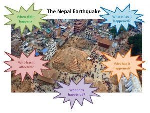 When did the nepal earthquake happen
