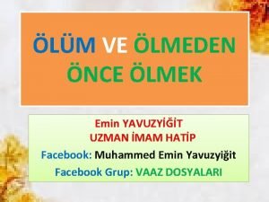 LM VE LMEDEN NCE LMEK Emin YAVUZYT UZMAN