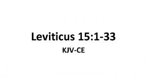 Leviticus 15:1-33