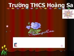 Trng THCS Hong Sa Kim tra bai cu