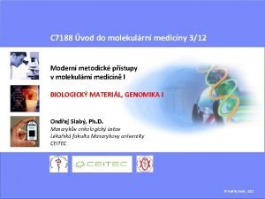 C 7188 vod do molekulrn medicny 312 Modern