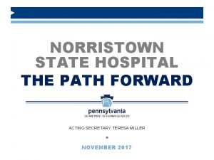 Norristown state hospital map