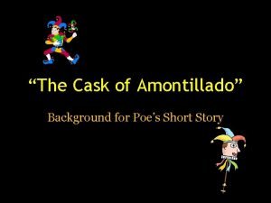 The cask of amontillado background