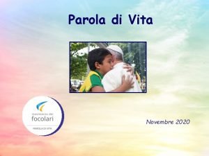 Parola di Vita Novembre 2020 Beati quelli che