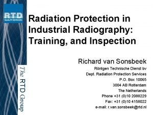 Industrial radiography training
