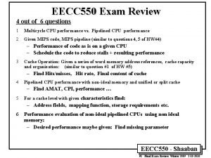 EECC 550 Exam Review 4 out of 6