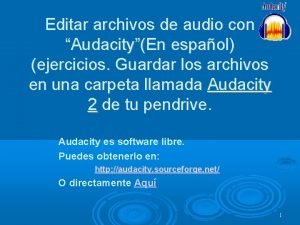 Audacity seleccionar fragmentos