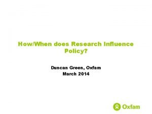 Duncan green oxfam