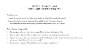 EECE 5117 C6017 C Lab 2 Traffic Light