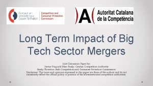 Tech sector mergers
