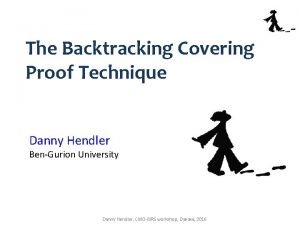 The Backtracking Covering Proof Technique Danny Hendler BenGurion